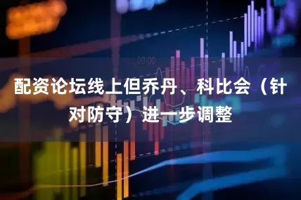 配资论坛线上但乔丹、科比会（针对防守）进一步调整