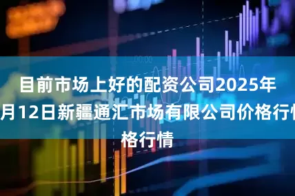 目前市场上好的配资公司2025年7月12日新疆通汇市场有限公司价格行情
