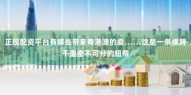 正规配资平台有哪些带来粤港澳的爱……这是一条横跨千里密不可分的纽带